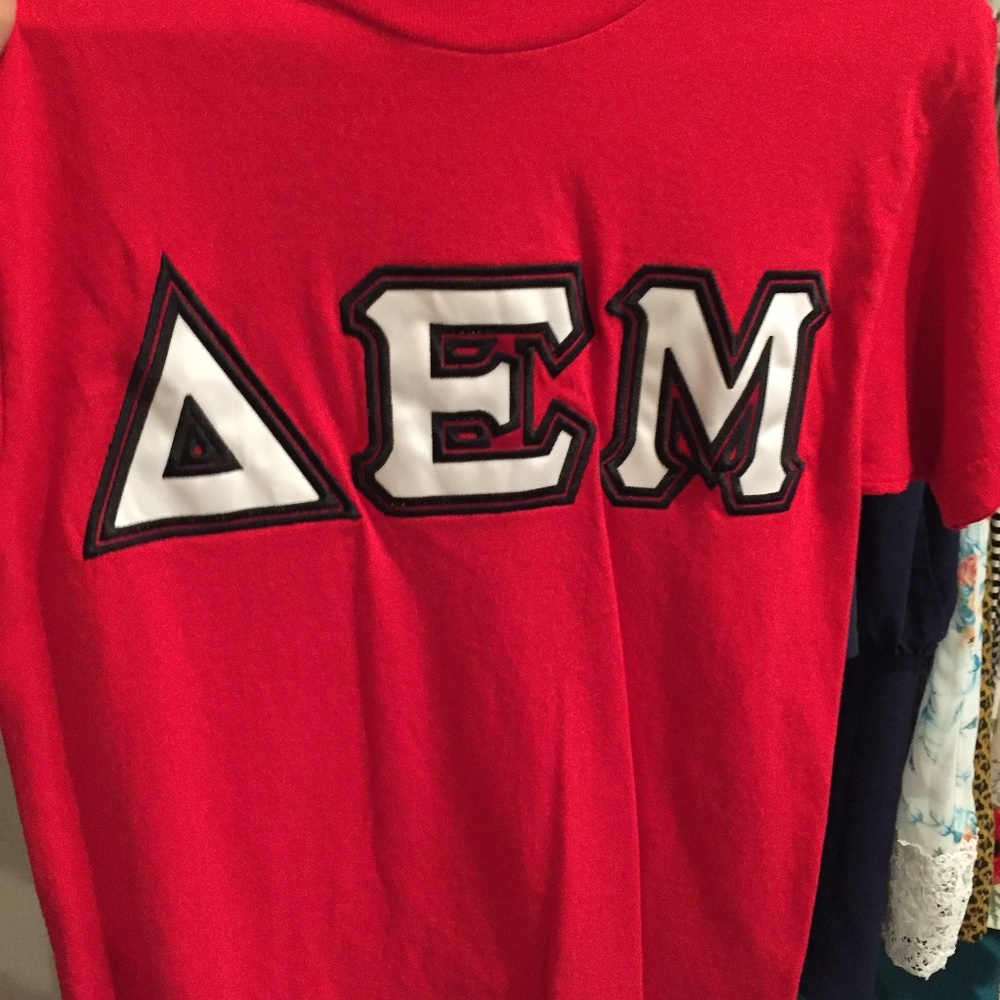 Delta Epsilon Mu - Red T-shirt